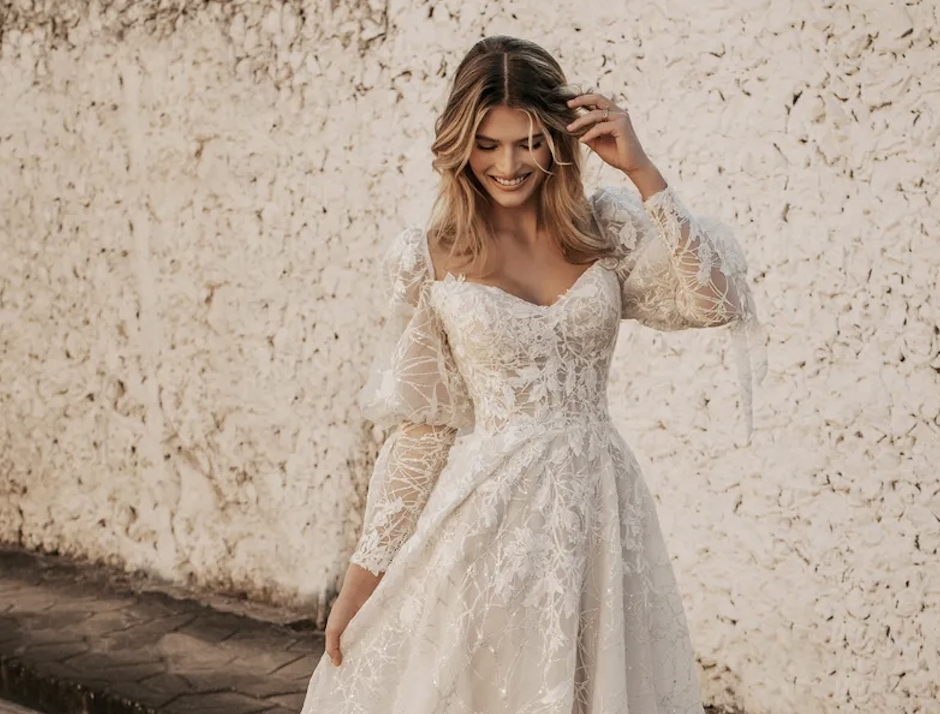 Rustic Charm: Winter Wedding Dress Trends for a Country Wedding Image