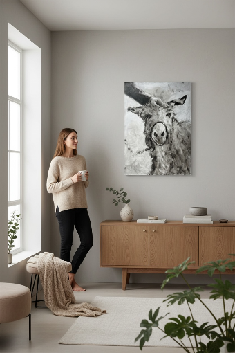 Lambs Hill Home Mini Donkey Portrait #1 thumbnail