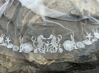Lambs Hill Veils Seahorse Veil #3 Ivory thumbnail