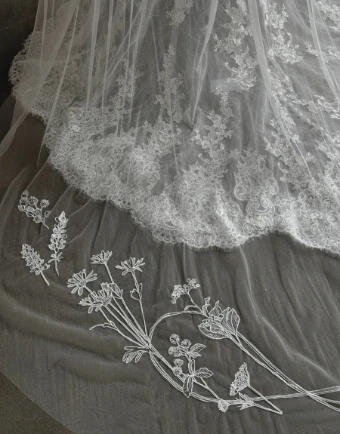 Equestrian Veils The Western Show Bit #1 Ivory thumbnail