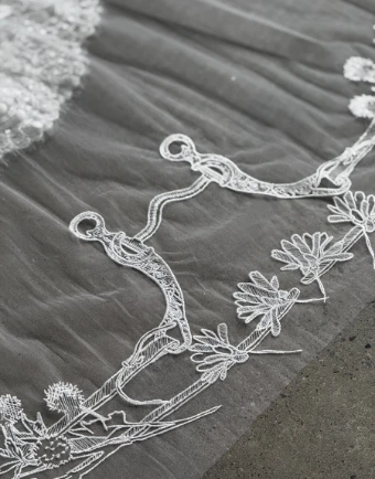 Equestrian Veils The Western Show Bit #3 Ivory thumbnail