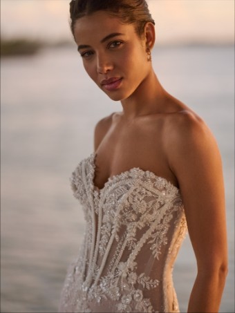 Maggie Sottero BENJIE ROYALE #4 default All Ivory (gown with Ivory Illusion) Ivory over Blush (gown with Light Nude Illusion) thumbnail