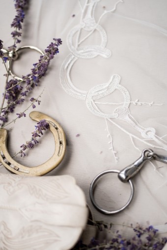 Charlotte Guernsey Equestrian Veil Cathedral Length #3 Ivory thumbnail