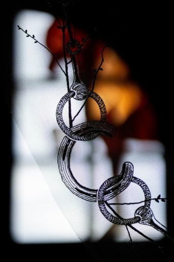 Charlotte Guernsey Equestrian Veil Cathedral Length #5 Ivory thumbnail