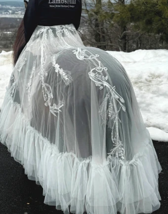 Charlotte Guernsey The Western Overskirt #4 Ivory thumbnail