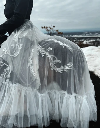 Charlotte Guernsey The Western Overskirt #0 default Ivory thumbnail