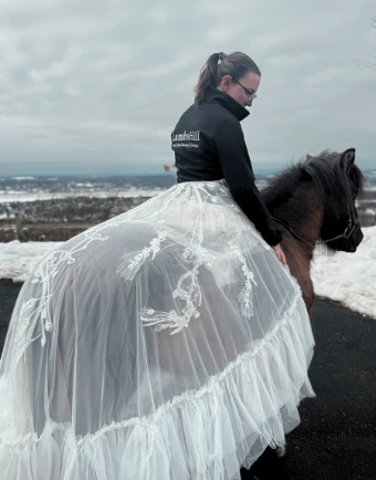 Charlotte Guernsey The Western Overskirt #2 Ivory thumbnail