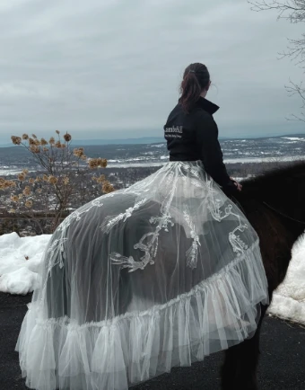 Charlotte Guernsey The Western Overskirt #7 Ivory thumbnail