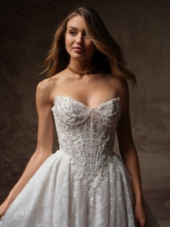 Maggie Sottero RYLAND #1 Ivory over Blush (gown with Ivory Illusion) thumbnail