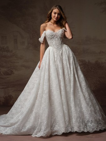 Maggie Sottero RYLAND #2 Ivory over Blush (gown with Ivory Illusion) thumbnail