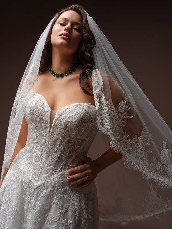 Maggie Sottero ZAHIA #1 All Ivory (gown with Ivory Illusion) thumbnail