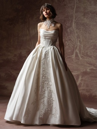 Sottero and Midgley BURKE LANE #1 All Ivory (gown with Ivory Illusion) thumbnail