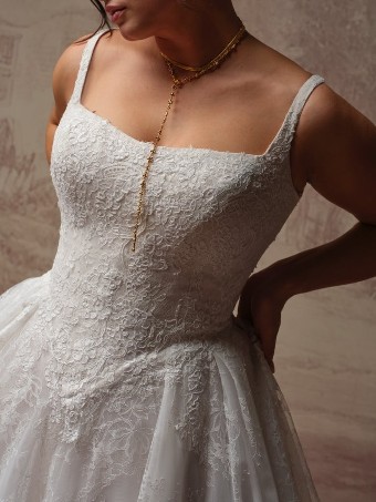 Sottero and Midgley IVANDRA #1 Ivory over Soft Blush (gown with Ivory illusion) thumbnail