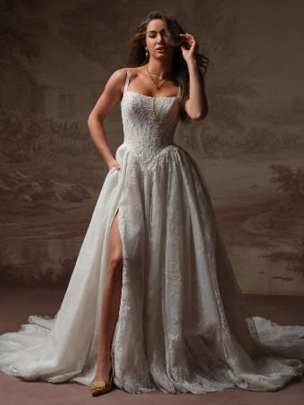 Sottero and Midgley IVANDRA #2 Ivory over Soft Blush (gown with Ivory illusion) thumbnail