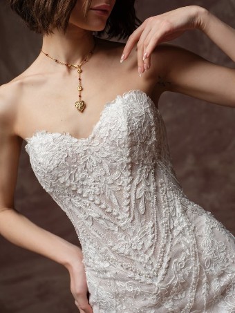 Sottero and Midgley HESTER #1 Ivory over Blush (gown with Ivory Illusion) thumbnail