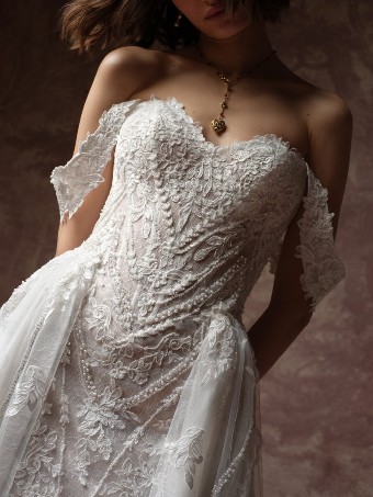 Sottero and Midgley HESTER #3 Ivory over Blush (gown with Ivory Illusion) thumbnail