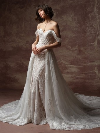 Sottero and Midgley HESTER #2 Ivory over Blush (gown with Ivory Illusion) thumbnail