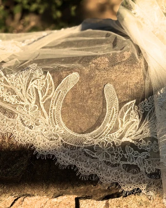 Charlotte Guernsey The Fingertip Horseshoe Wildflower with Lace #2 thumbnail