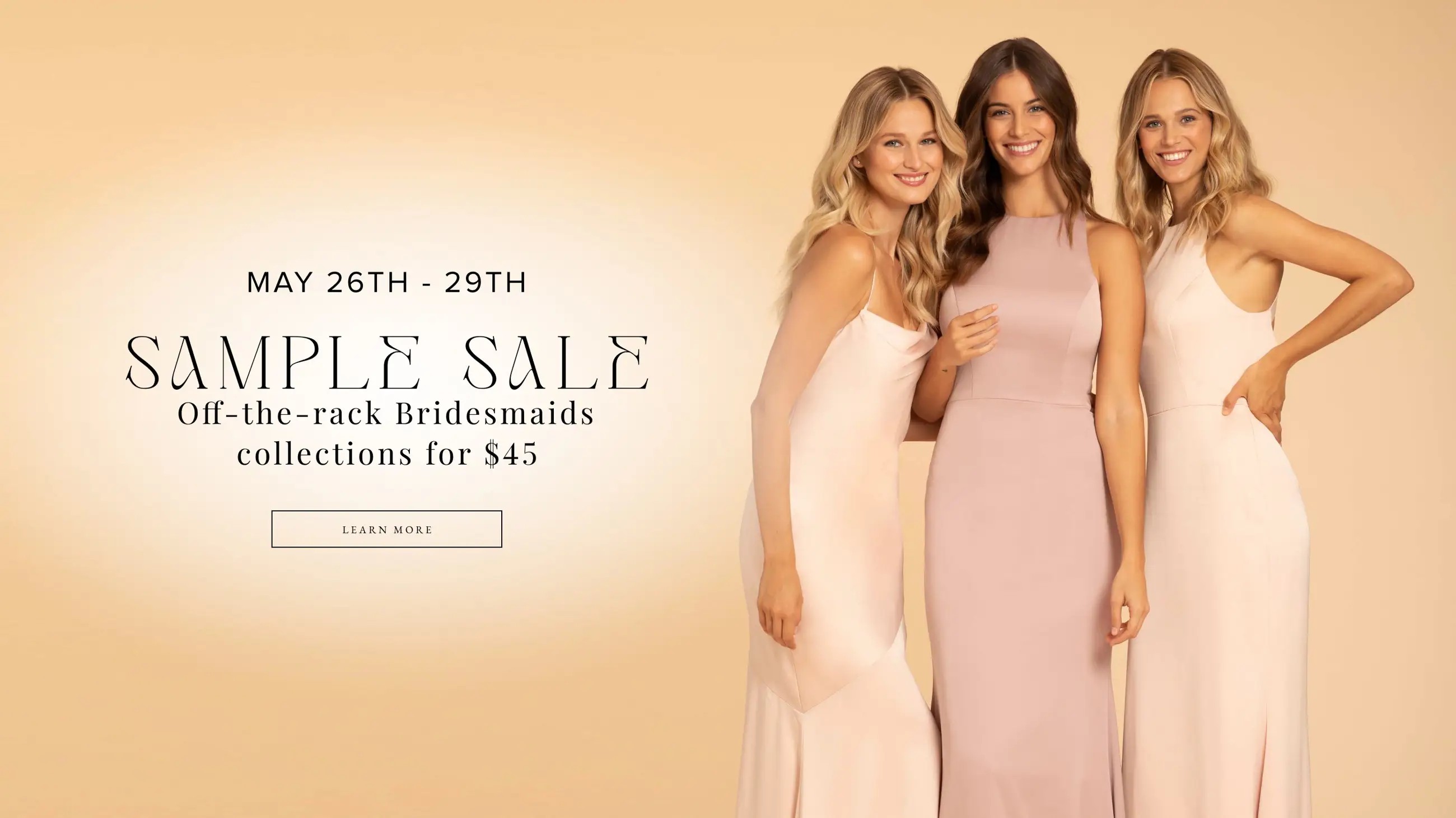 Sample Sale Event Banner for Desktop